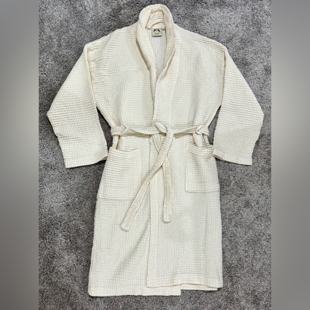 The Body Shop VTG Waffle Weave Bathrobe-Beige-One Size
